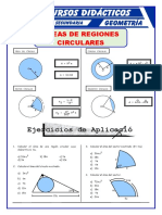 Áreas de Regiones Circulares para Cuarto de Secundaria