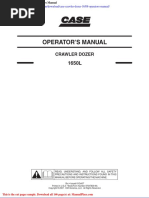 Case Crawler Dozer 1650l Operators Manual