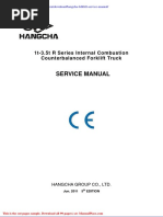 Hangcha Folklift Service Manual