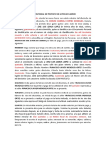 Acta Notarial de Protesto de Letra de Cambio