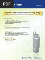 High-Head Submersible Dewatering Pump EUA