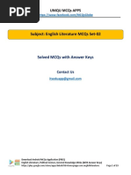 02-English Literature MCQs Set-02