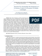 Rethinking Education For Sustainable Development in A Management Literacy Context at Pesantren Al-Ishlah, Lamongan