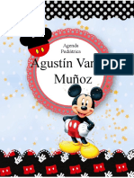 Agenda Pediatrica Mickey Mouse