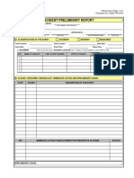 Incident Preliminary Report: Attachment 2 Page 1 of 1 Procedure No. F2820-P0019-03