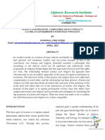 Science and Religion - Compatible or in Conflict - Iasn Berbour Fourfold Typology