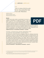 Avaliação Do Clima Escolar - Construção e Validação de Instrumentos de Medida