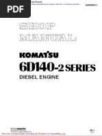 Komatsu Engine Sa6d140 2 Workshop Manuals