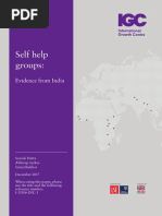 Self Help Groups Final Report Cover