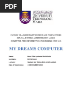 CSC134 Assigment My Dream Computer