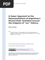 Pérez Moira - A Queer Approach To The Representations of Argentina's Recent Past Anxieties Around The Subjects of Our History