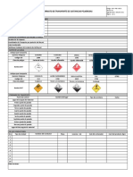 PdR-For-03.01 Formato de Transporte de Sustancias Peligrosas