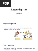 People Feelings and Reported Speech