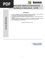 Simulado Aberto Discursiva Medicina Ufpr