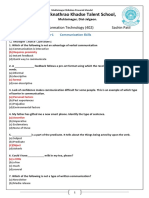 CLass 10 CHP 1 Communication Skills