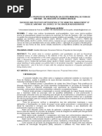 Artigo - Diagnóstico e Proposta de Intervenção Da Gestão Municipal de Feira de Santana - Ba