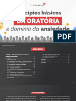 Principios Basicos Da Oratória e Domínio Da Ansiedade