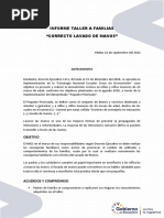 Informe de Taller Del Correcto Lavado de Manos