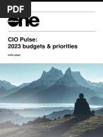 Softwareone Cio Pulse 2023 Budget Priorities