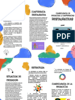 Folleto Tríptico Campaña Informativa de Fomento de La Lectura Colorido Infantil Azul y Amarillo