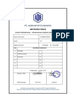 Ik-Adb-Ops-007 Instruksi Kerja Penanganan Ceceran Dan Tumpahan B3