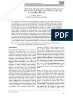 Curriculum Reblocks: Blocking The Challenges of Senior High School Students and Teachers in Modular Distance Learning in Light of The Basic Education Learning Continuity Plan (BE-LCP)