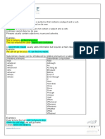 Clauses and Phrases Worksheet and Memo