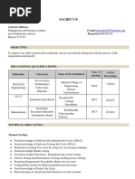 Sachin ResumeFRESHER 1