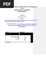 Solution Manual For Human Resource Management 13th Edition Dessler 0132668211 9780132668217