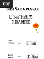 ENSEÑAR A PENSAR - Rutinas de Pensamiento