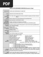 Activity 7 Simulator Assessment Exercise Engine Assessors