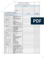 IMS Internal Audit Check List