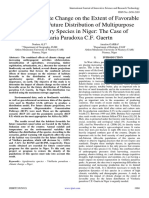 Impact of Climate Change On The Extent of Favorable Areas For The Future Distribution of Multipurpose Agro Forestry Species in Niger: The Case of Vitellaria Paradoxa C.F. Gaertn