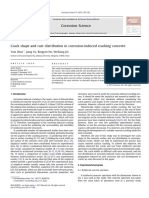 Crack Shape and Rust Distribution in Corrosion-Induced Cracking Concrete