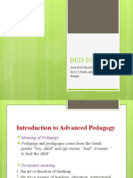 Introduction To Advanced Pedagogy