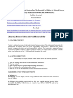 Solution Manual For Dynamic Business Law The Essentials 3rd Edition by Kubasek Browne Herron Dhooge Barkacs ISBN 007802384X 9780078023842