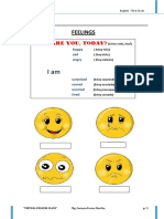 WORKSHEET #04 FEELINGS 1st Grade