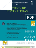 Gestión de Contratistas GMI - ECM MINERA GIGANTE