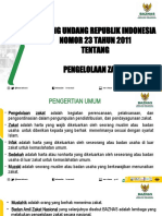 Uu 23 Tahun 2011 Pengelolaan Zakat