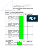 EVALUACION Enseñanza de Contenidos