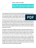 Relación Hombre Trabajo y Tecnología