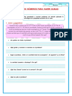 E6 Ficha D4 Mat Asociamos Números para Hacer Sumas