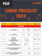 Ldnio Pricelist 2023