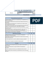 Evaluacion de Desempeño y Proceso