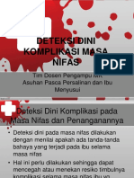 Deteksi Dini Komplikasi Pada Masa Nifas