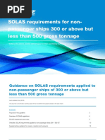 SOLAS Requirements Nonpassenger 300 500gt