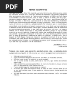 Actividad Texto Descriptivo