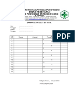 Daftar Hadir Rapat