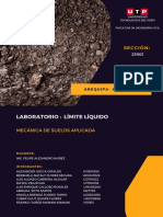 Informe de Laboratorio de Límite Líquido