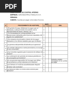 Cuestionario de Control Interno